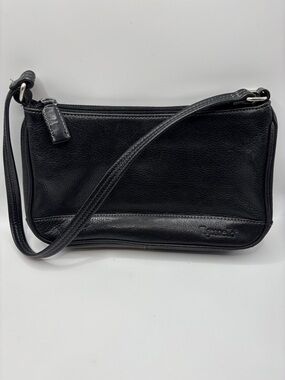 Tignanello Black Leather Slim Bag